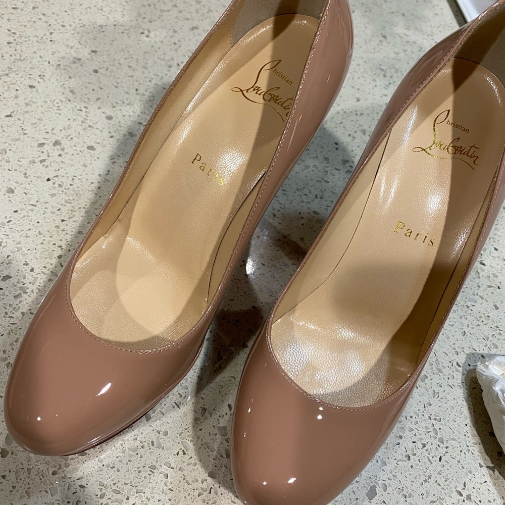 New! Christian Louboutin Bianca 120 Patent Calf